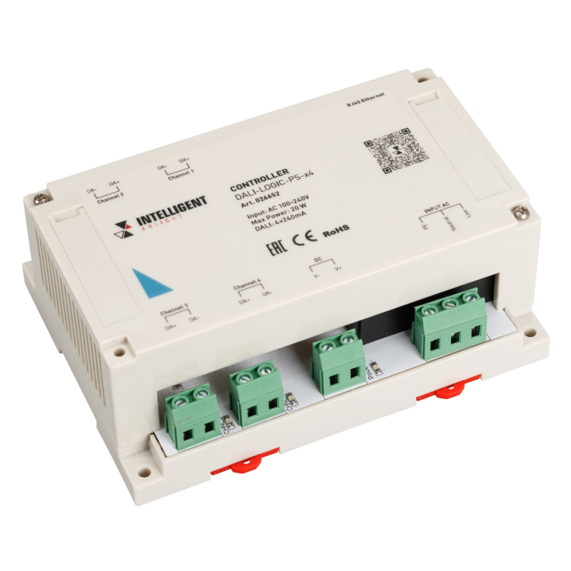 Контроллер Arlight Dali-Logic-PS-x4 (230B, Ethernet) 026652 Контроллер Arlight Dali-Logic-PS-x4 (230B, Ethernet) 026652