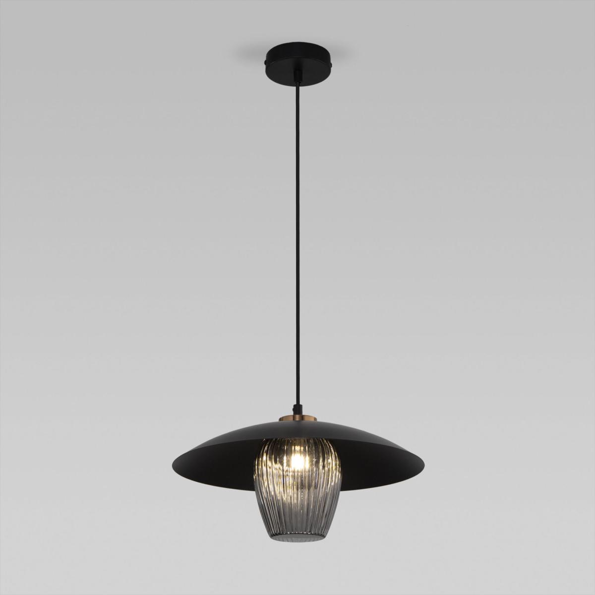 Подвесной светильник Eurosvet Kamari 50259/1 черный/дымчатый a064946