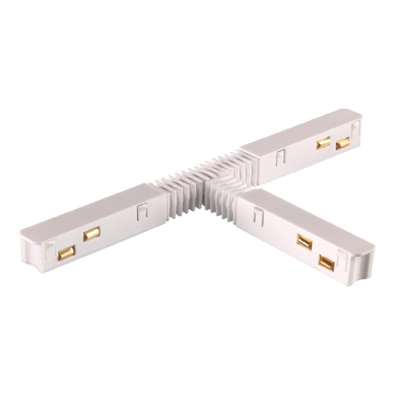 Соединитель гибкий токопроводящий T-образный для низковольтного шинопровода Novotech Flum 135175 Соединитель гибкий токопроводящий T-образный для низковольтного шинопровода Novotech Flum 135175