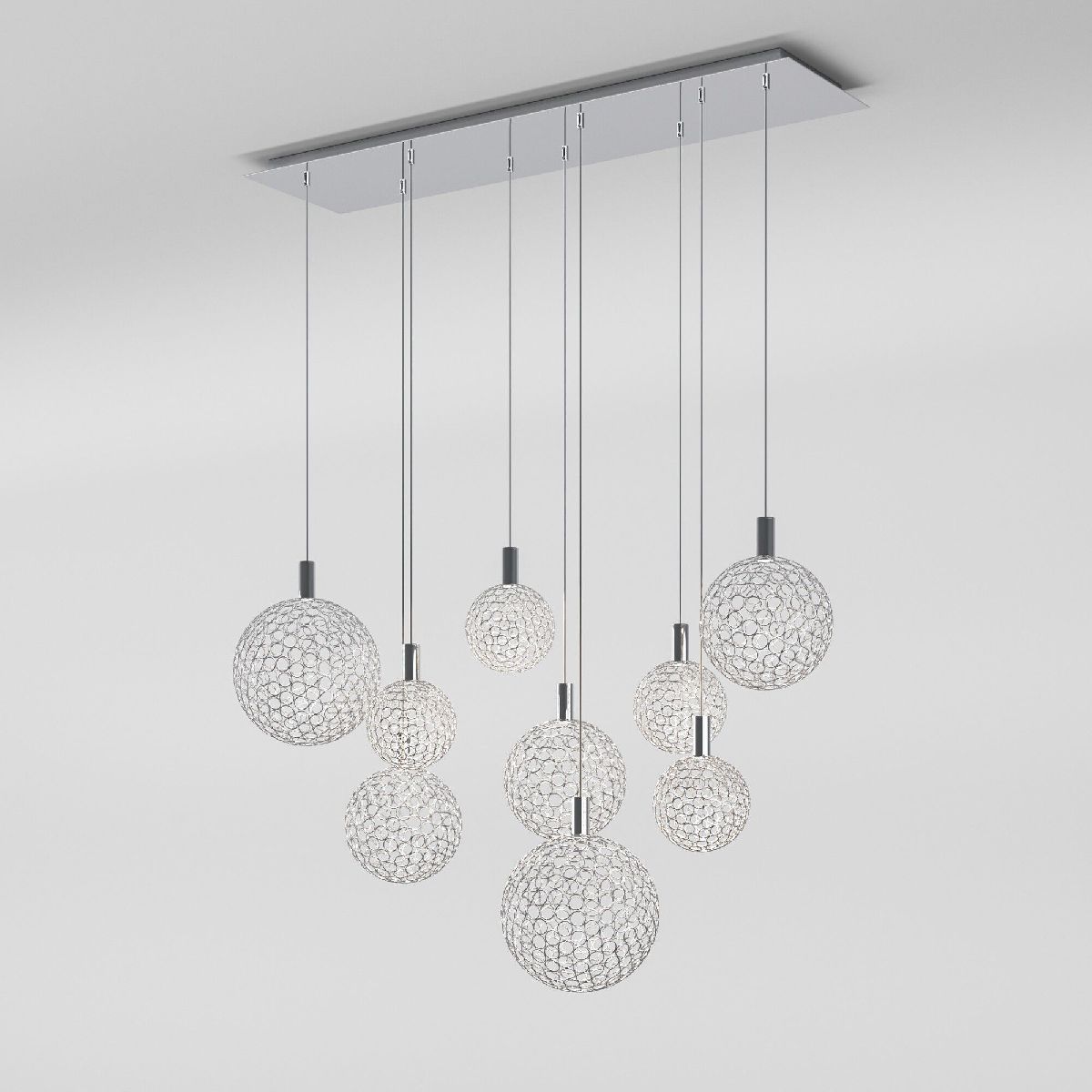 Каскадная люстра Eurosvet Gemini 90353/9 хром a069039