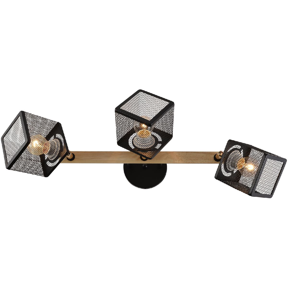 Спот Reluce 01591-3.3-03B BK+FGD+WOOD