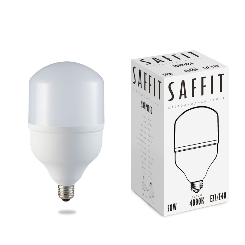 Лампа светодиодная Saffit SBHP1050 E27-E40 50W 4000K 55094 Лампа светодиодная Saffit SBHP1050 E27-E40 50W 4000K 55094
