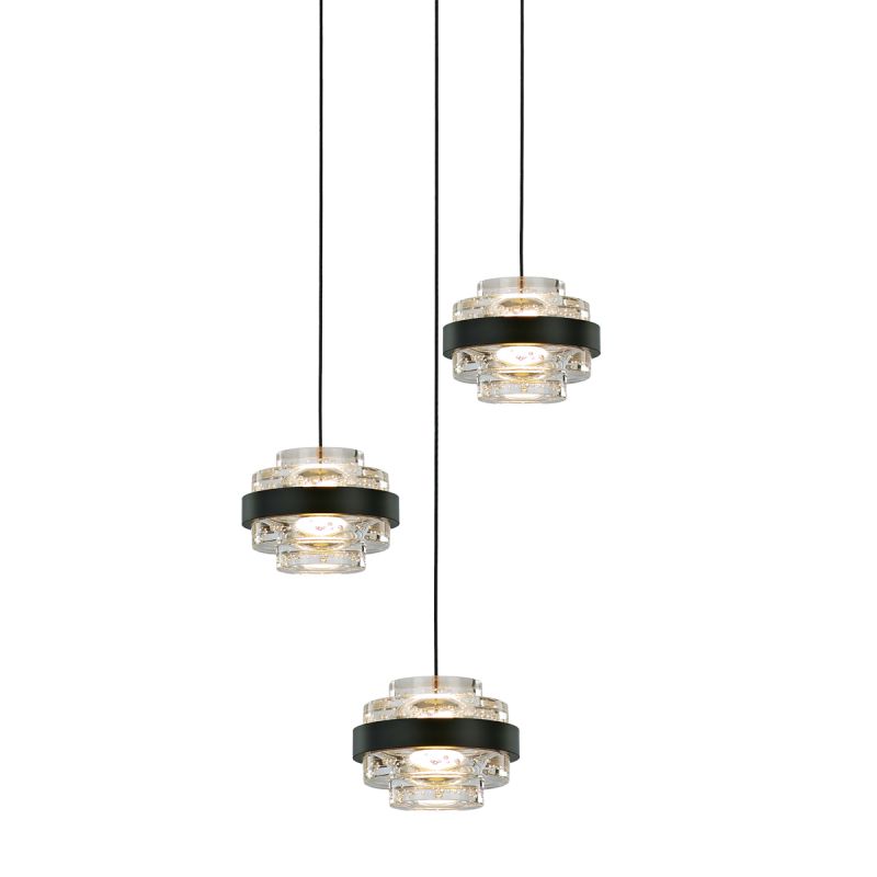 Подвесной светильник Delight Collection MD22030002 MD22030002-3A black/clear Подвесной светильник Delight Collection MD22030002 MD22030002-3A black/clear