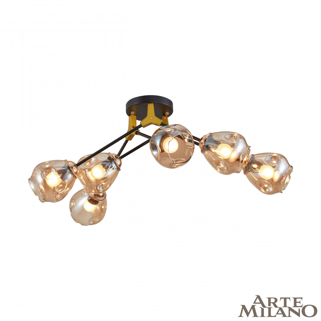 Потолочная люстра Arte Milano Amalfi 252588/6 Br Потолочная люстра Arte Milano Amalfi 252588/6 Br