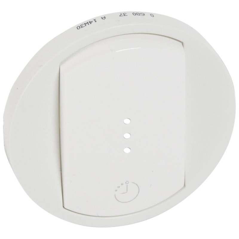 Лицевая панель Legrand Celiane выключателя одноклавишного с выдержкой времени белая 068037