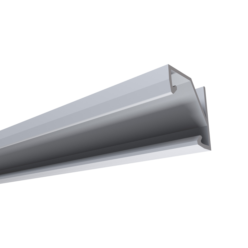 Профиль угловой накладной Apeyron ширина ленты до 10мм (рассеиватель, заглушки - 2шт) 08-21