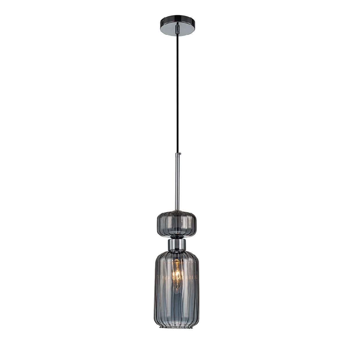 Подвесной светильник Escada Gloss 1141/1S Chrome/Smoke Подвесной светильник Escada Gloss 1141/1S Chrome/Smoke