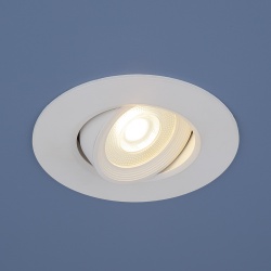 Светильник LED встраиваемый поворотный, круг, 6W, 4200К нейтральный, белый, 450Lm