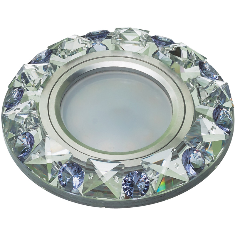 Встраиваемый светильник Fametto Peonia DLS-P123 GU5.3 CHROME/CLEAR+PURPLE 10644 Встраиваемый светильник Fametto Peonia DLS-P123 GU5.3 CHROME/CLEAR+PURPLE 10644