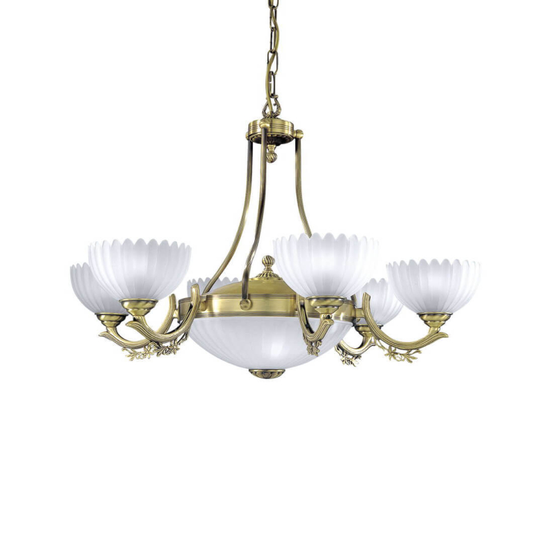 Подвесная люстра Reccagni Angelo L 3035/6+2 Подвесная люстра Reccagni Angelo L 3035/6+2