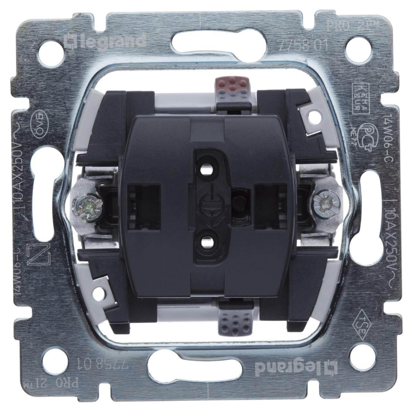 Переключатель одноклавишный кнопочный на 2 направления Legrand Galea Life 10A 250V 775816