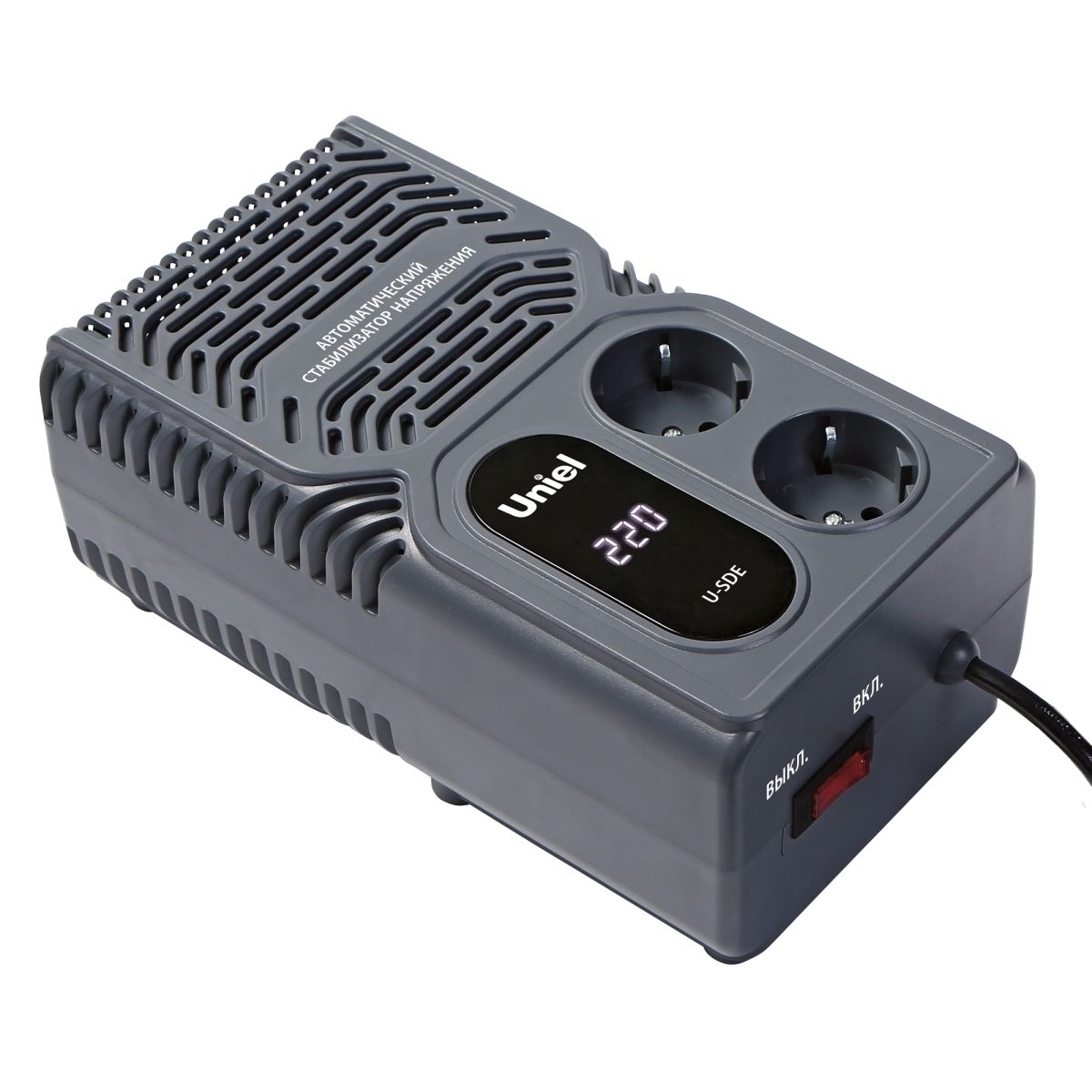 Стабилизатор напряжения Uniel Constant U-SDE 500W UL-00012766 Стабилизатор напряжения Uniel Constant U-SDE 500W UL-00012766
