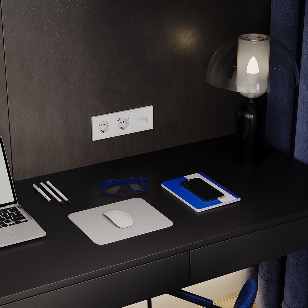 Рамка на 3 поста Voltum S70 VLS100302 (белый матовый)