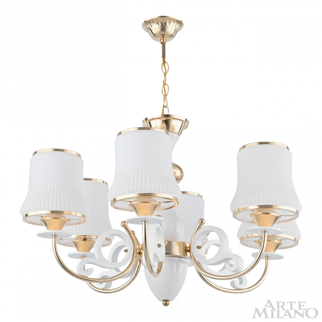 Подвесная люстра Arte Milano Florentia-1097 301097/6 Wh/Gd
