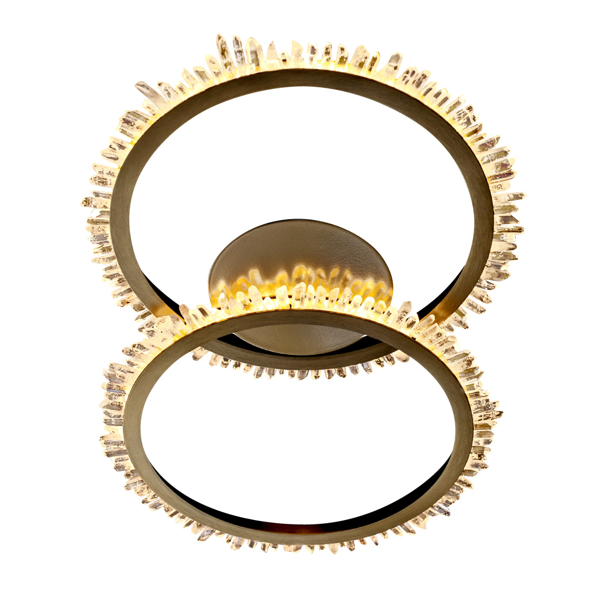 Потолочная люстра Delight Collection Quartz Halo MX20020154-2A satin gold Потолочная люстра Delight Collection Quartz Halo MX20020154-2A satin gold