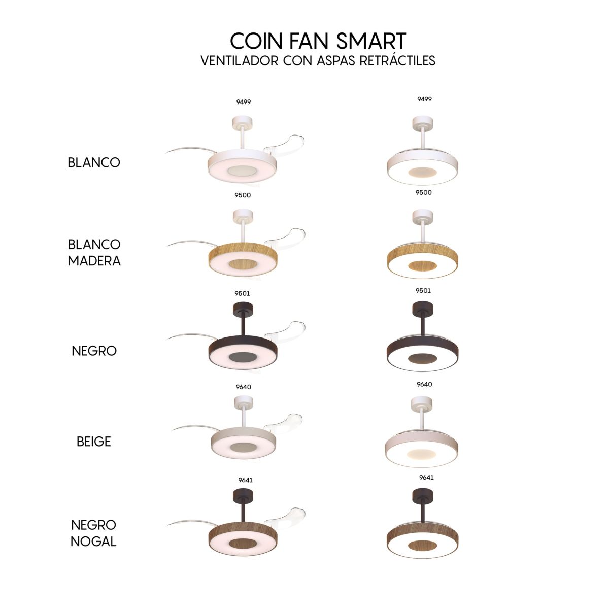 Люстра-вентилятор Mantra Coin Fan 9641