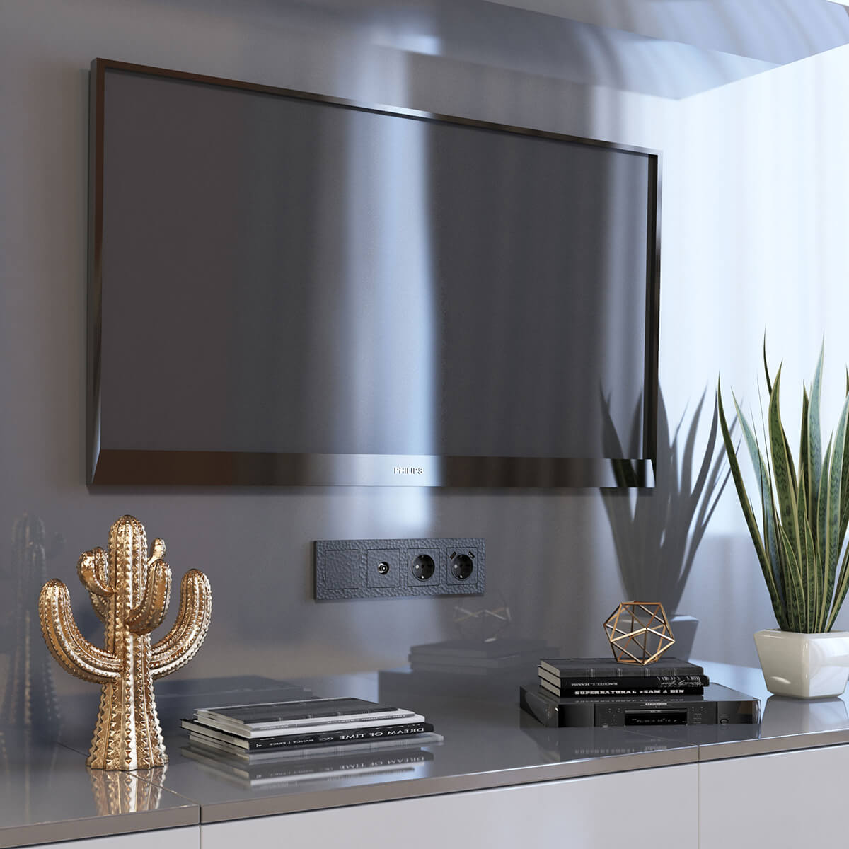 Розетка Werkel Hammer черный 4690389162596 Розетка Werkel Hammer черный 4690389162596