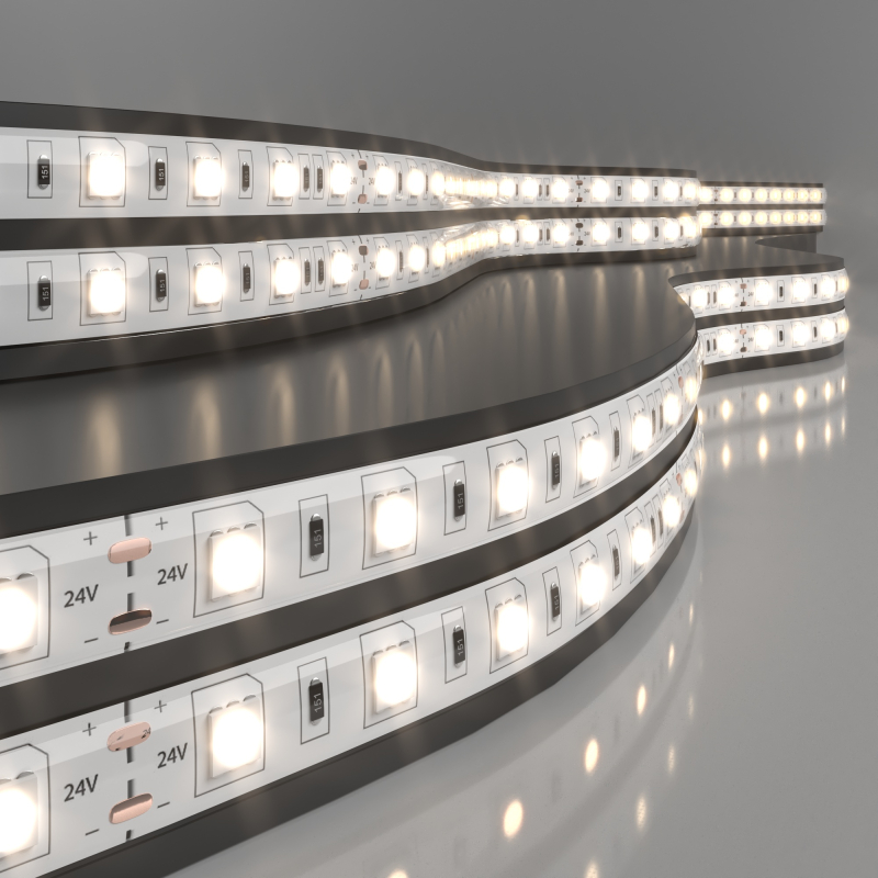 Светодиодная лента Elektrostandard 24V 14,4W 60Led 5050 IP65 теплый белый, 5м 4690389167737 a052968