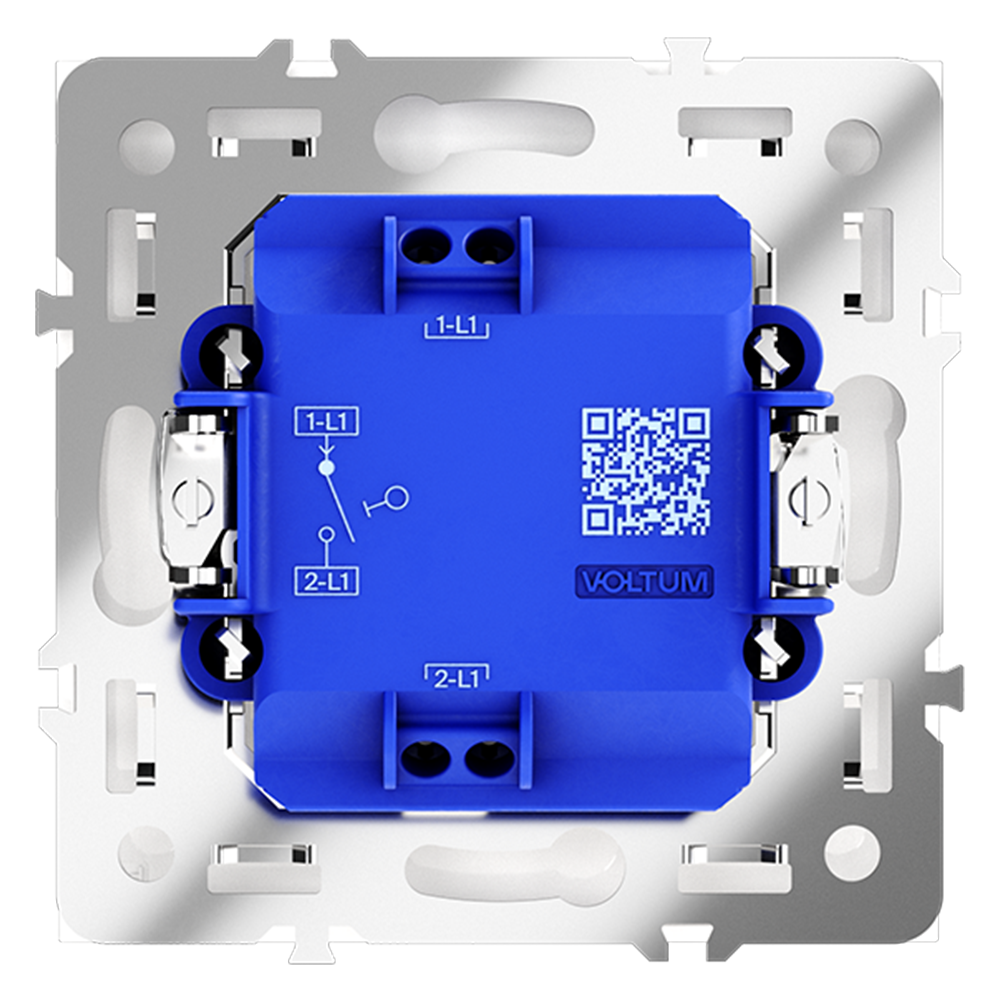 Выключатель одноклавишный Voltum S70 VLS010102 (белый матовый)