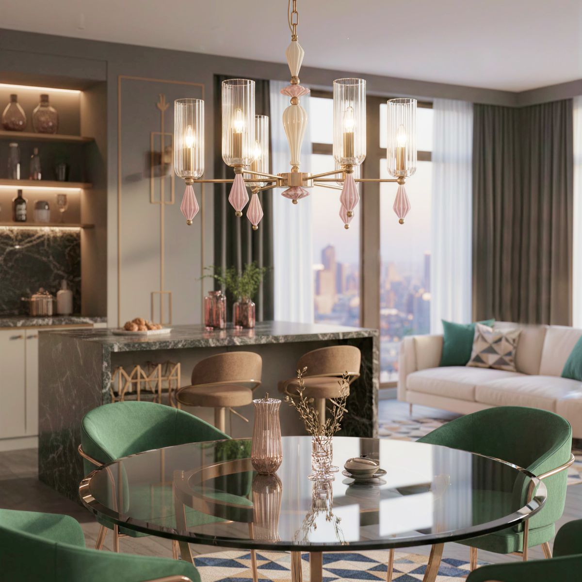 Подвесная люстра Citilux Fernet CL254160