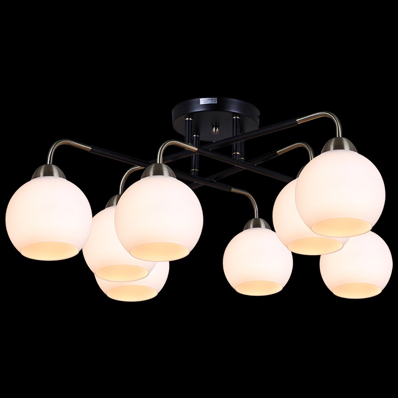 Люстра на штанге Illumico IL0252-8CSQ-79 BK AB Люстра на штанге Illumico IL0252-8CSQ-79 BK AB