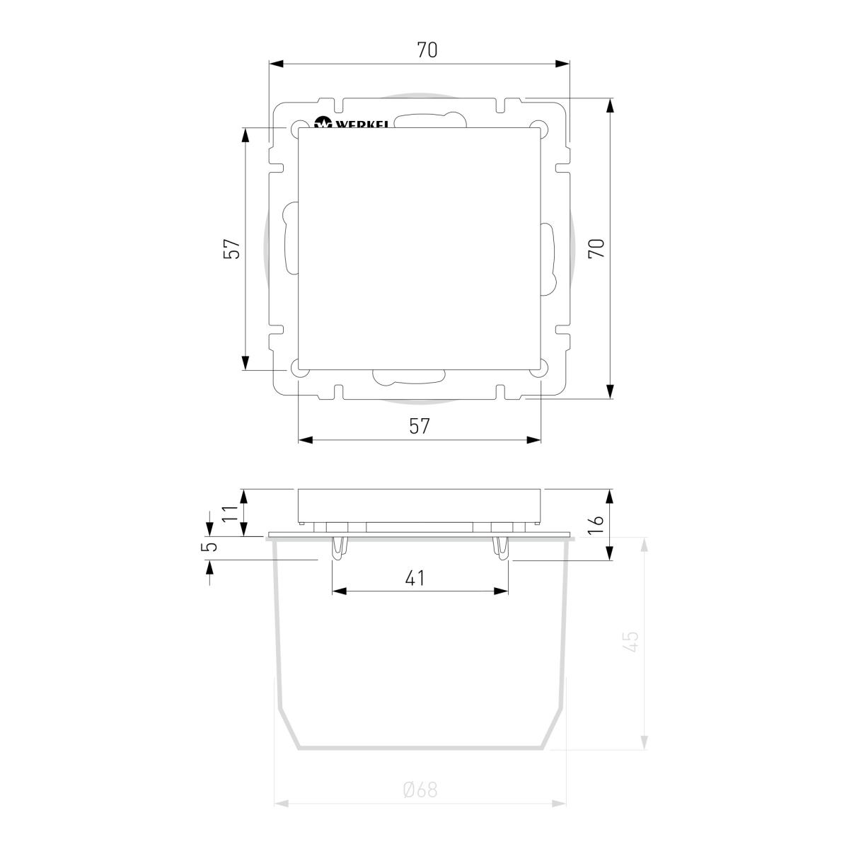 Заглушка Werkel шампань рифленый W1159210 4690389160301