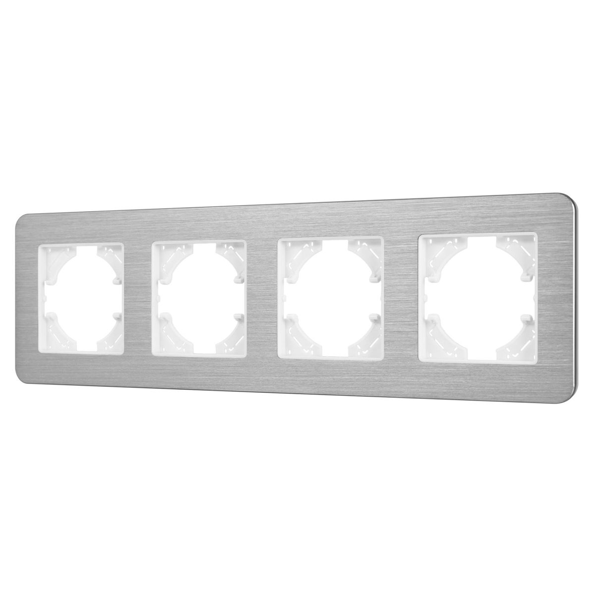 Рамка на 4 поста алюминиевая Arlight FRM-AKIRY-AL-4-SR 049731