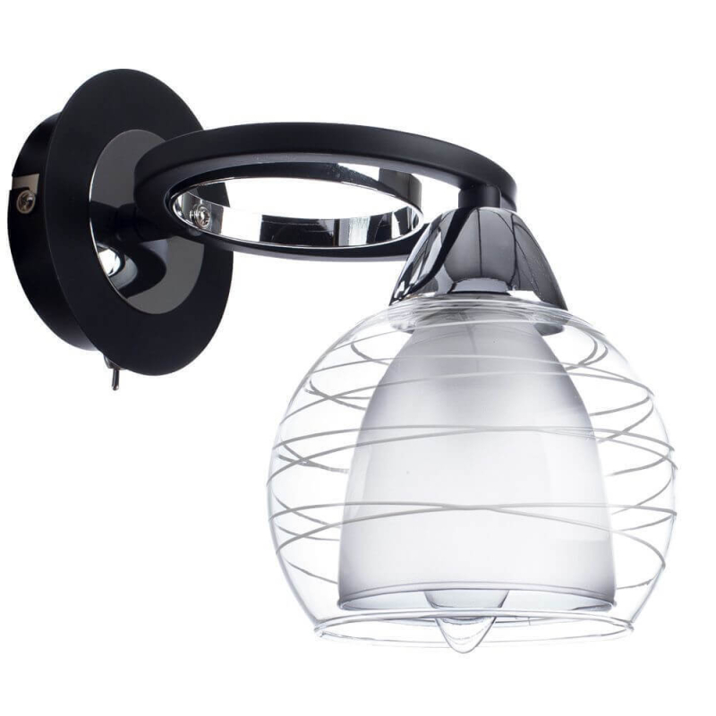 Бра Arte Lamp Ginevra A1604AP-1BK Бра Arte Lamp Ginevra A1604AP-1BK