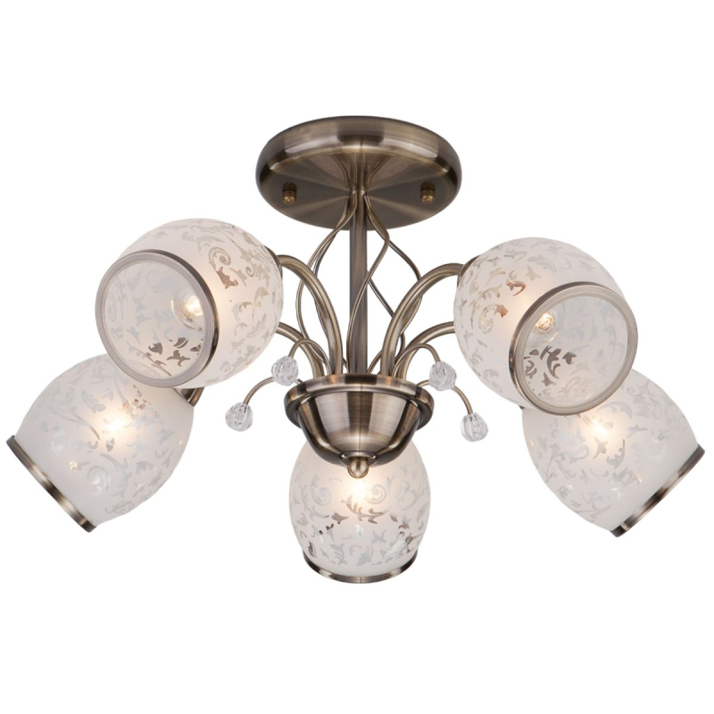 Потолочная люстра Eurosvet 30026/5 античная бронза