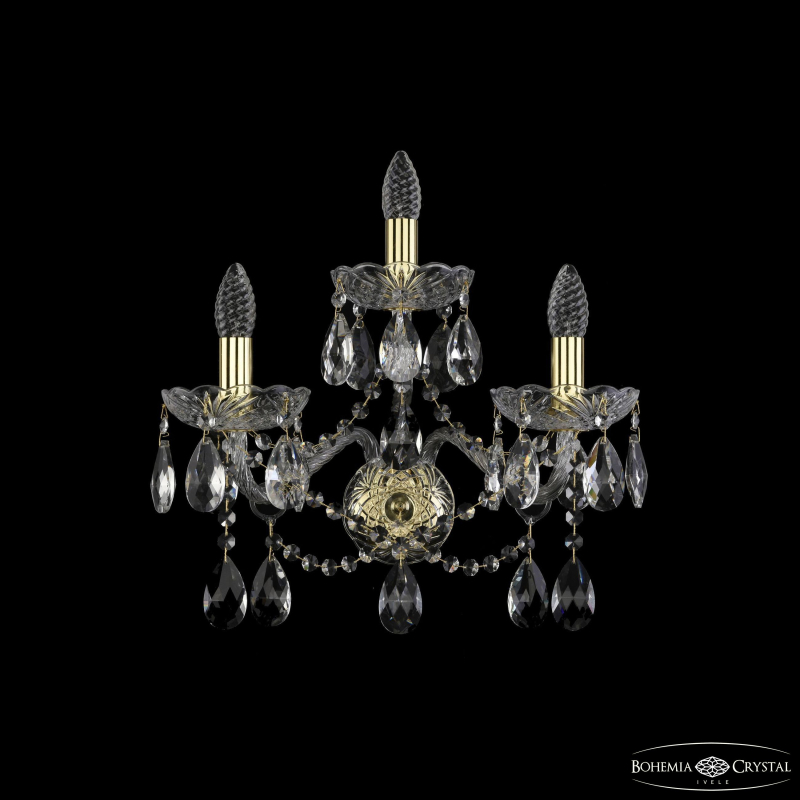 Бра Bohemia Ivele Crystal 1413B/2+1/200/XL G Бра Bohemia Ivele Crystal 1413B/2+1/200/XL G