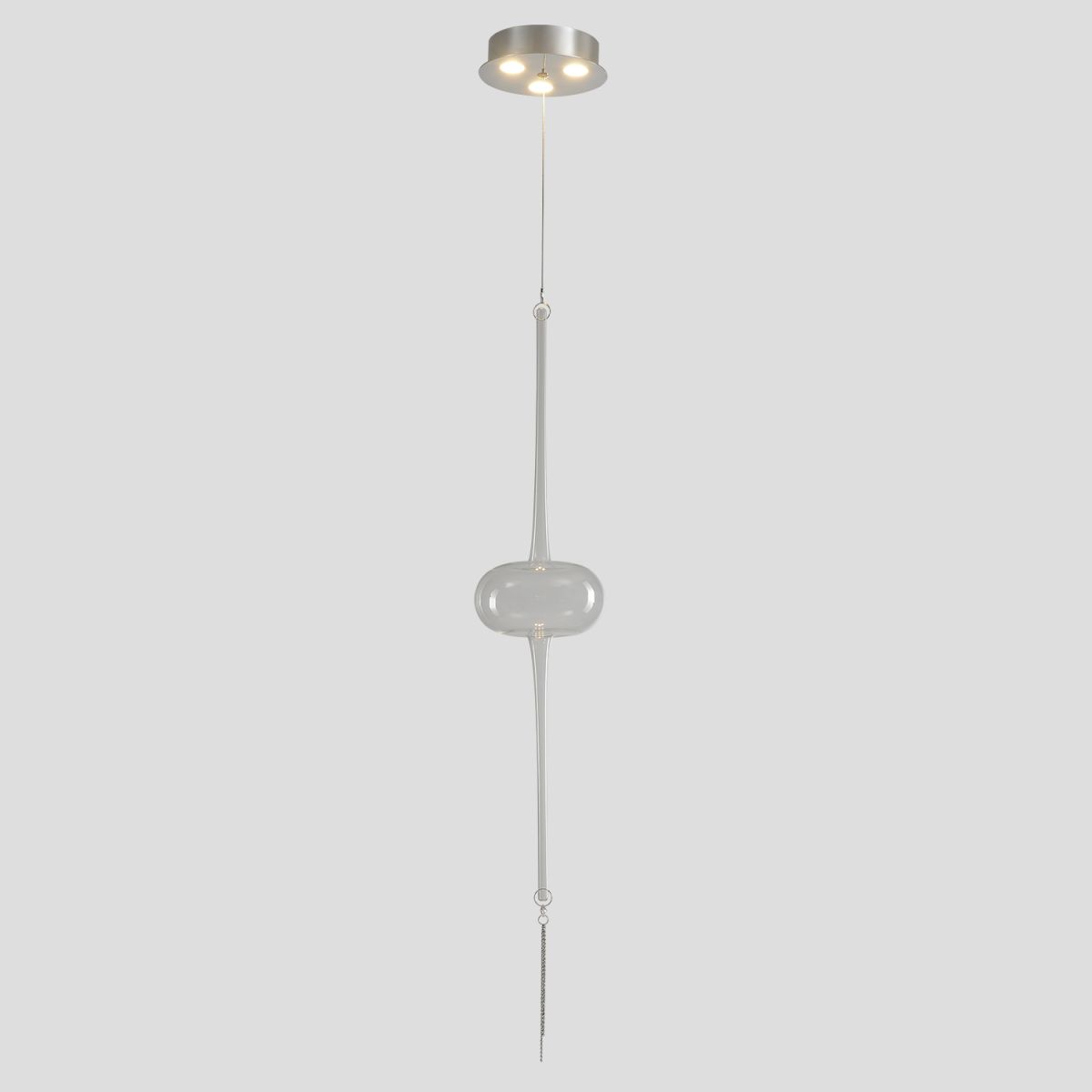 Подвесной светильник Crystal Lux GLASS SP3W LED CHROME Подвесной светильник Crystal Lux GLASS SP3W LED CHROME