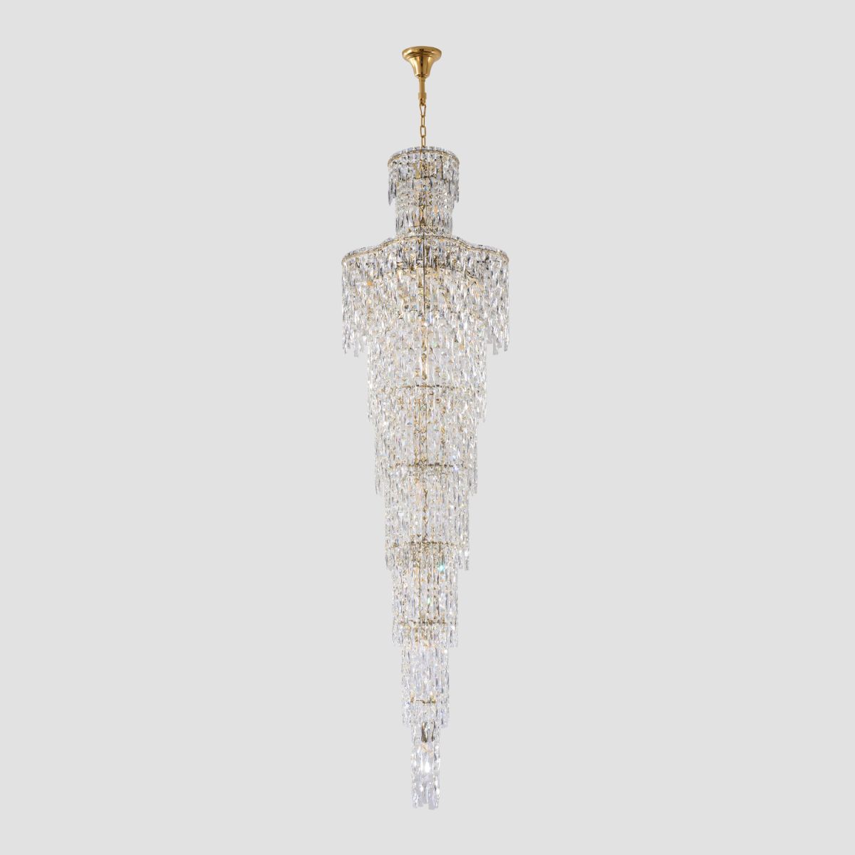 Каскадная люстра Crystal Lux ABRIL SP28 GOLD