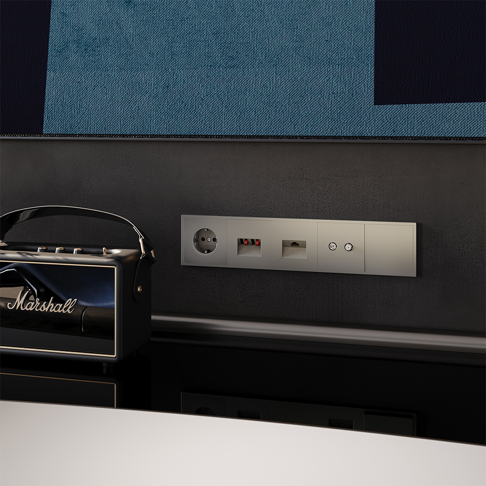 Розетка телевизионная Voltum S70 VLS060404 (шелк)