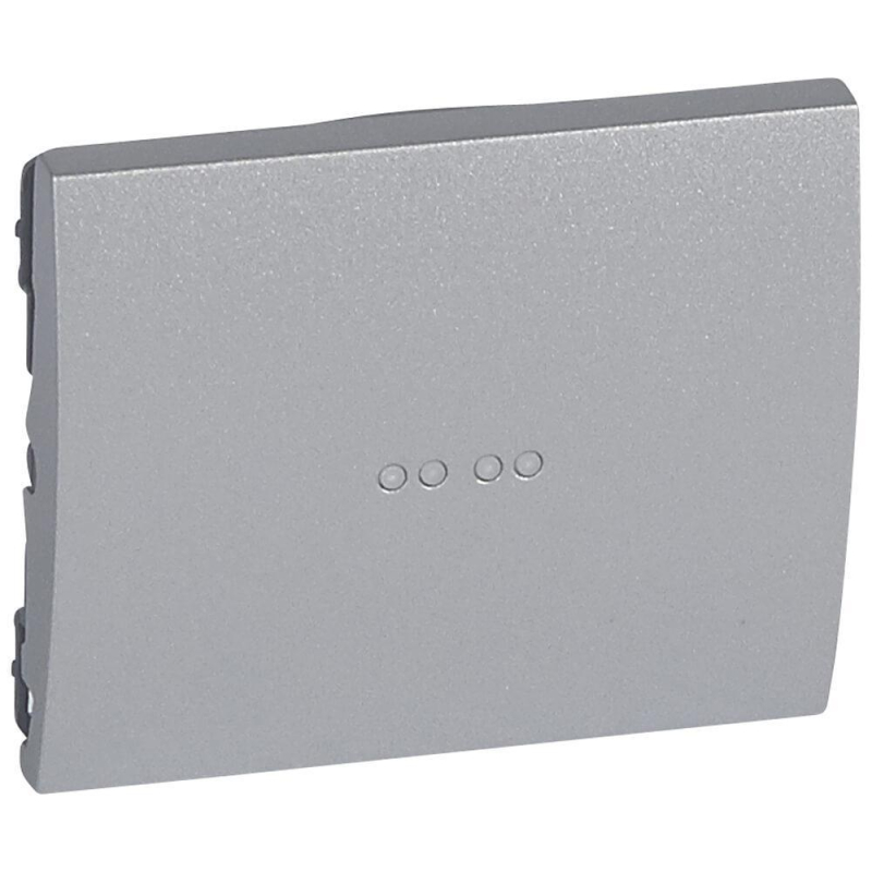 Лицевая панель Legrand Galea Life выключателя с подсветкой алюминий 771334