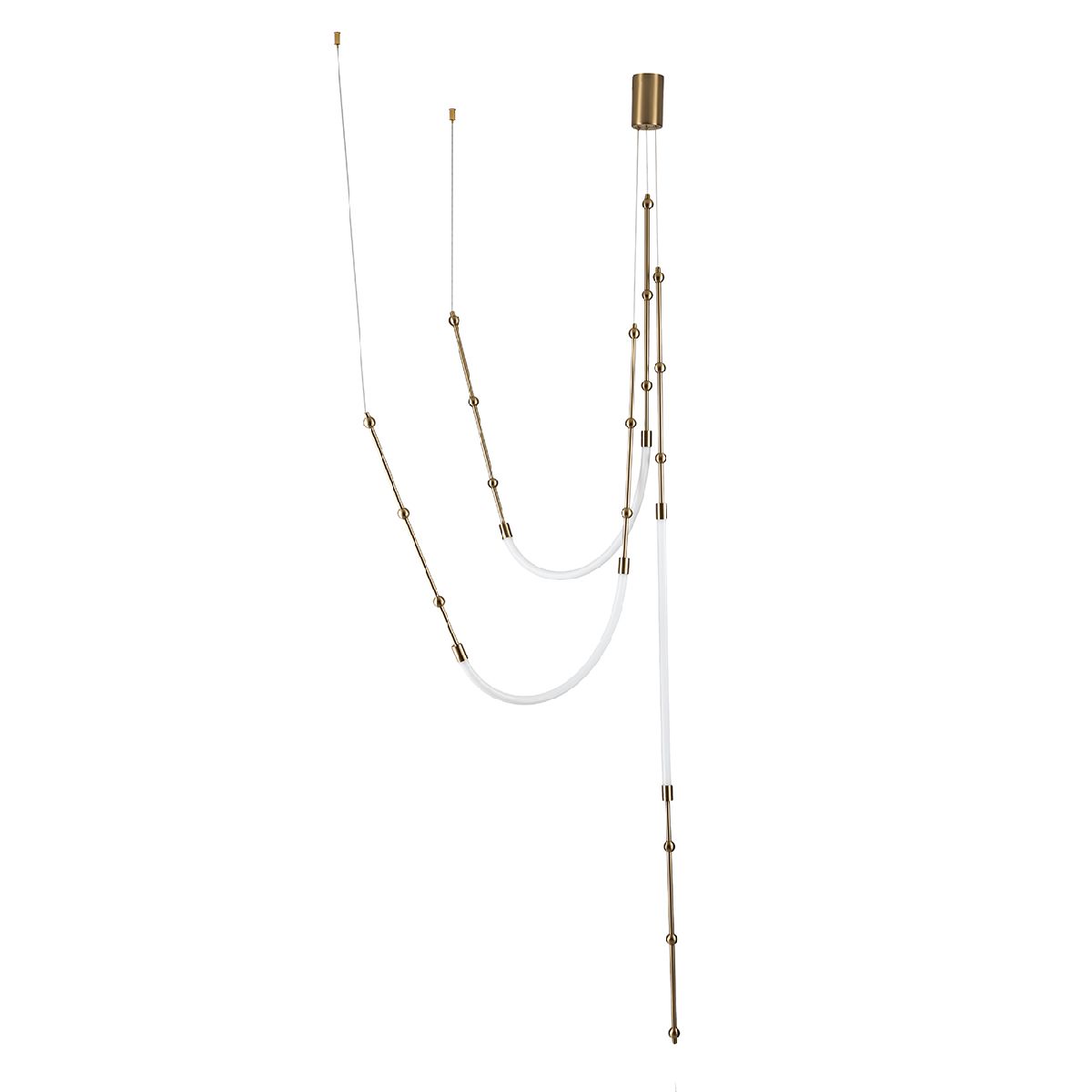 Подвесная люстра Indigo Corda 14010/3P Brass V000064L