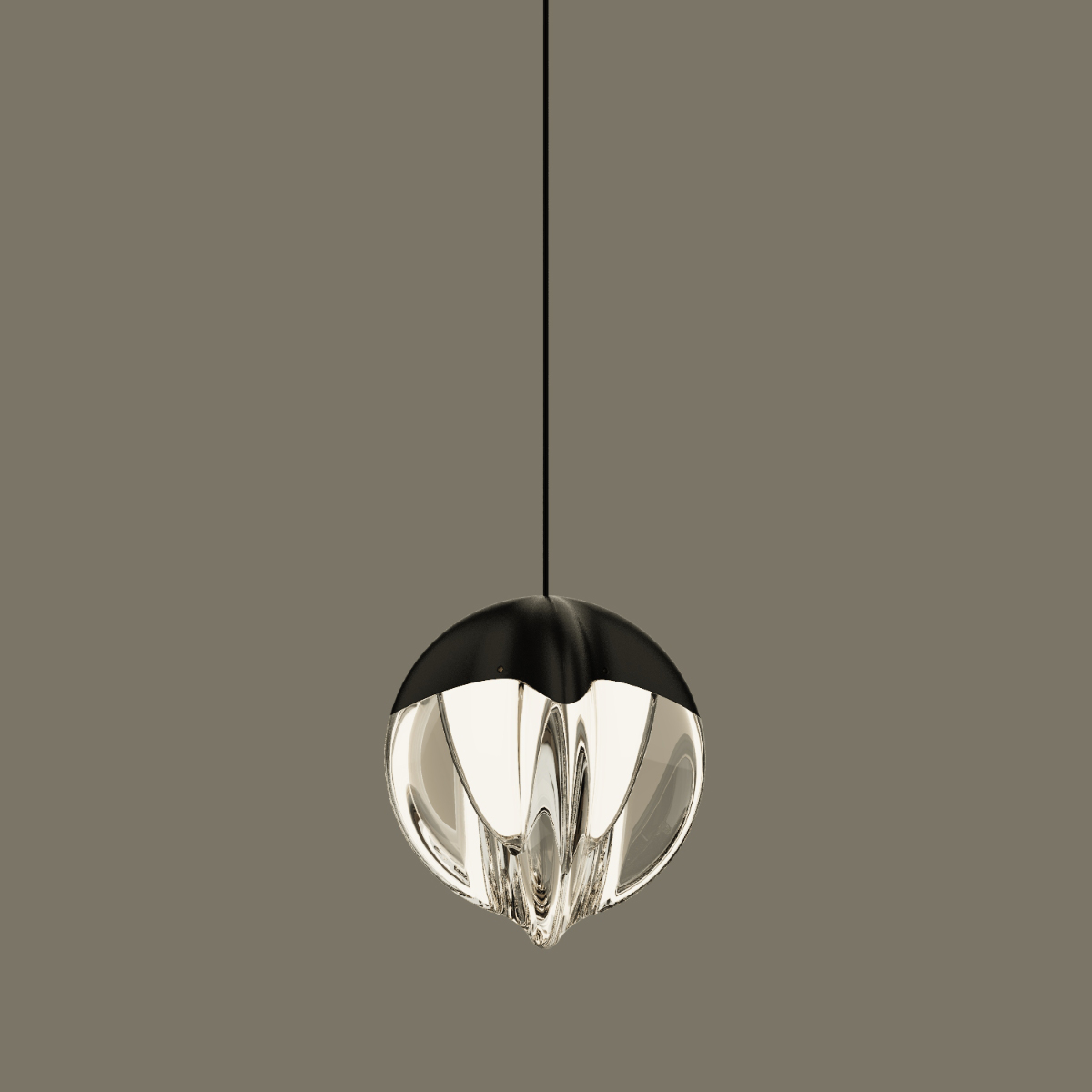 Подвесной светильник Delight Collection MD24001033-1A black/clear Подвесной светильник Delight Collection MD24001033-1A black/clear