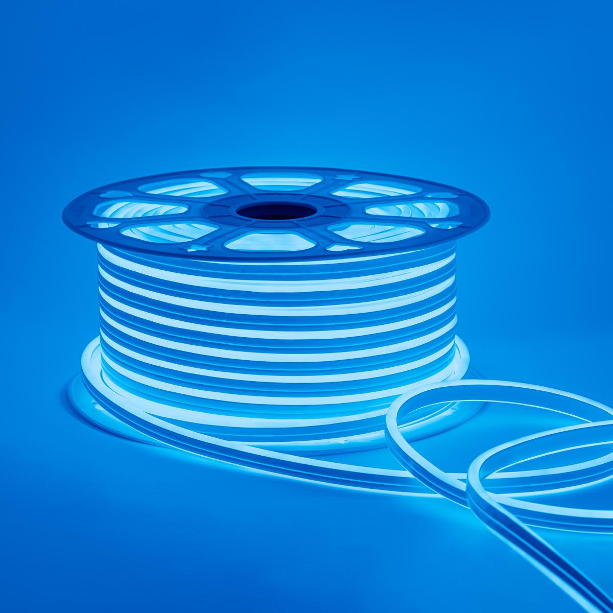 Светодиодный двусторонний неон Apeyron Стандарт 220В 2835 6Вт/м синий 50м IP65 17-24