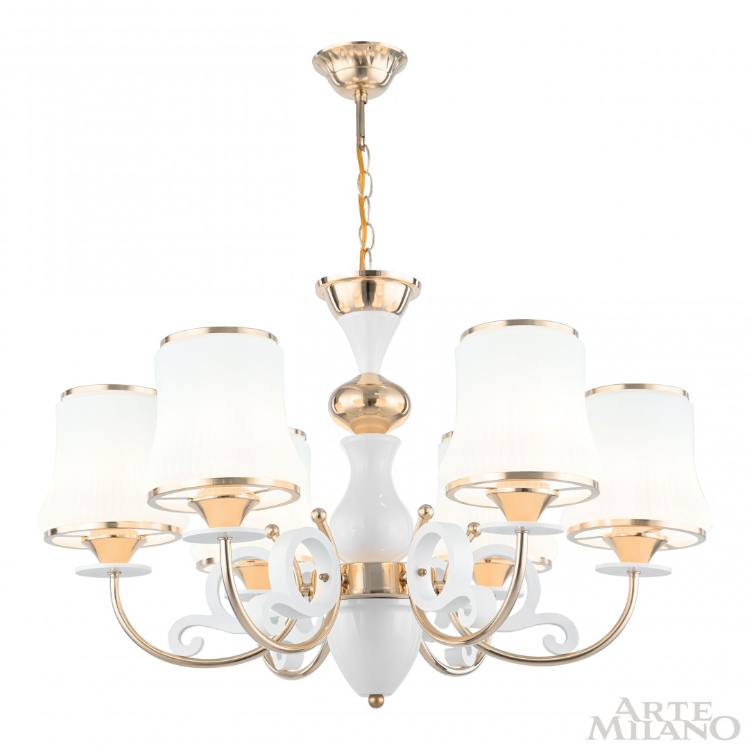 Подвесная люстра Arte Milano Florentia-1097 301097/6 Wh/Gd