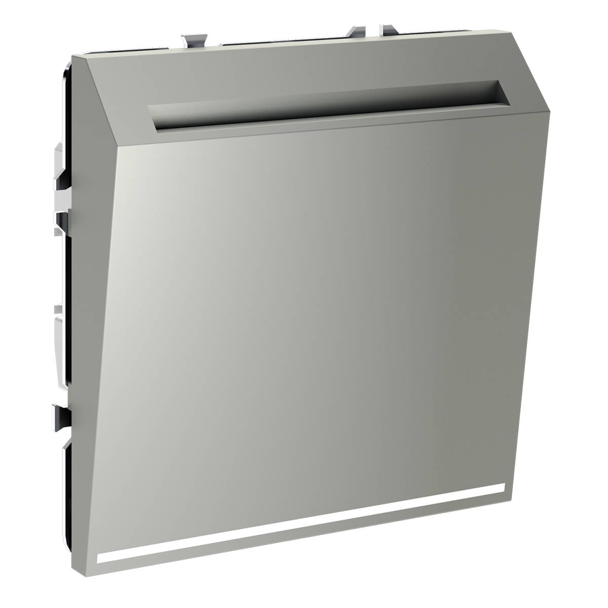 Выключатель встраиваемый Voltum S70 карточный 16А, (сталь) VLS010705