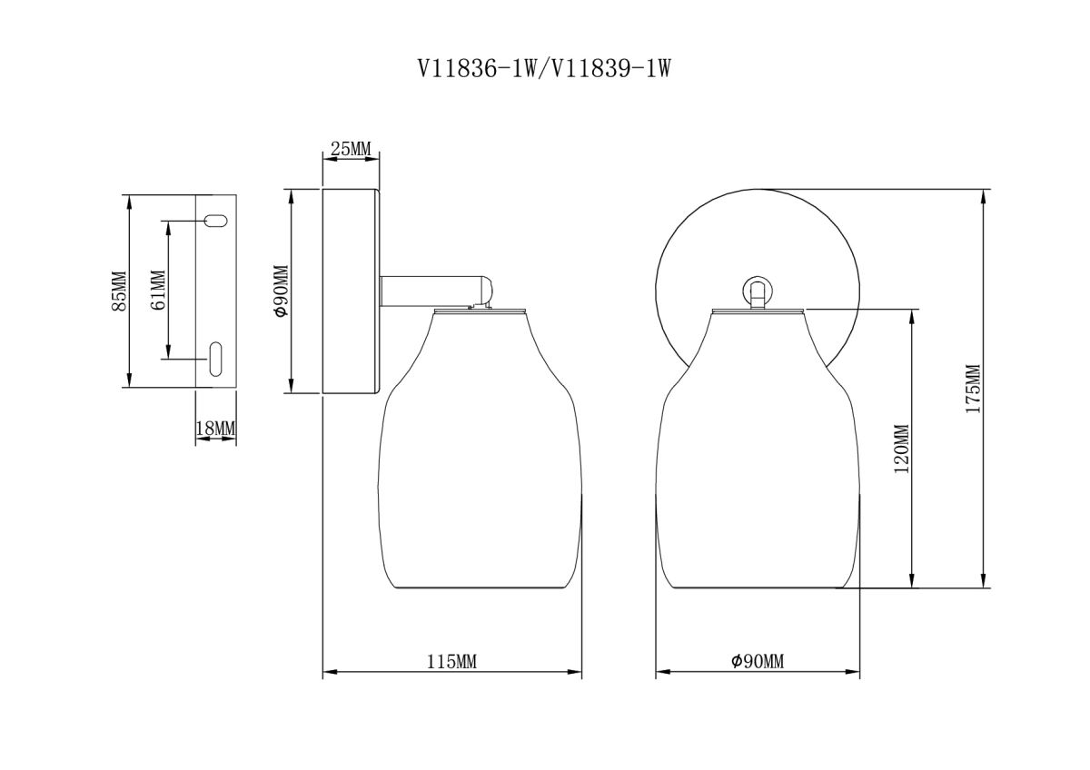 Спот Moderli Adalina V11836-1W