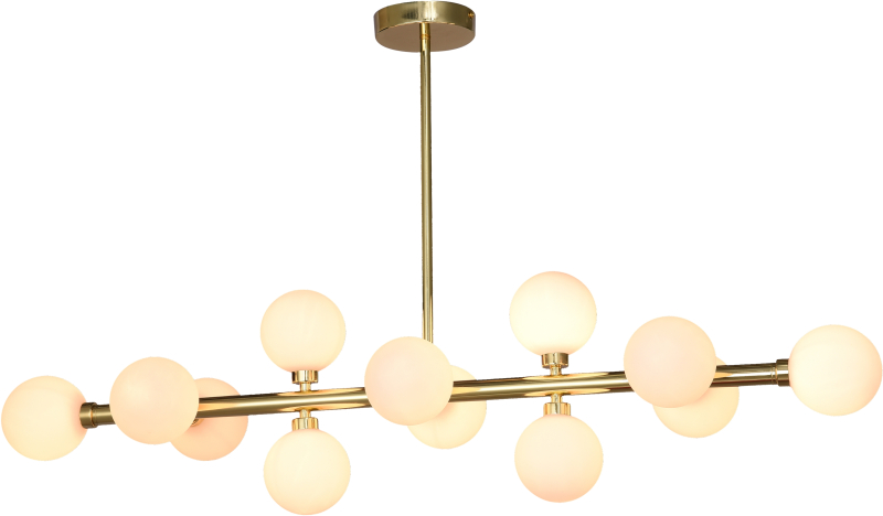 Люстра на штанге iLamp Golden 712P/12 GL-WH Люстра на штанге iLamp Golden 712P/12 GL-WH