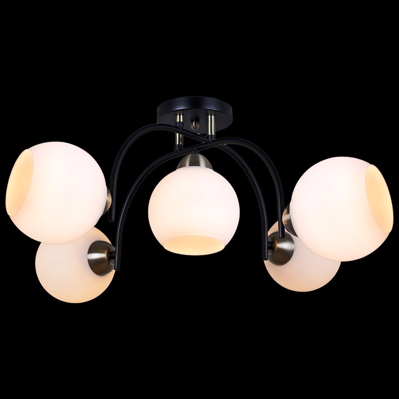 Люстра на штанге Illumico IL0250-5CSQ-79 BK AB Люстра на штанге Illumico IL0250-5CSQ-79 BK AB