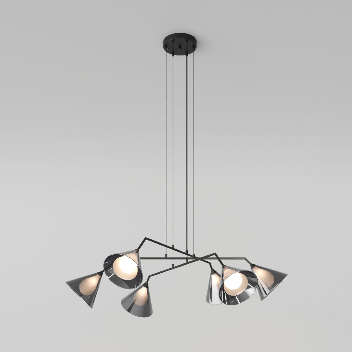 Подвесная люстра Eurosvet Enigma 70161/6 черный Smart a069046 Подвесная люстра Eurosvet Enigma 70161/6 черный Smart a069046