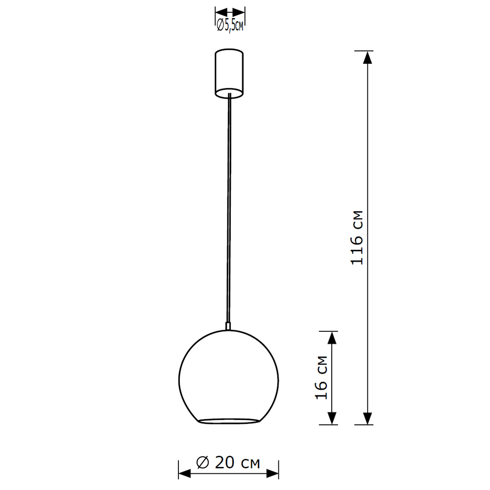 Подвесной светильник LightHall Aura 20 LH032009