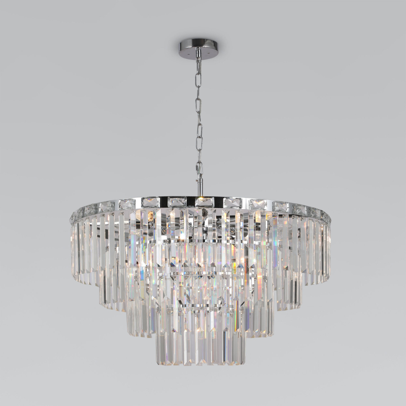Подвесная люстра Eurosvet Elegante 10130/10 хром/прозрачный хрусталь Strotskis Smart a060641 Подвесная люстра Eurosvet Elegante 10130/10 хром/прозрачный хрусталь Strotskis Smart a060641