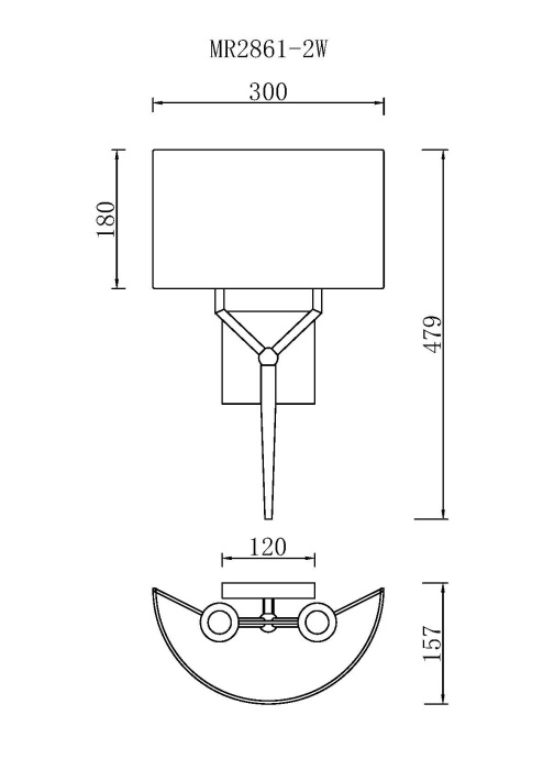 Бра MyFar Тея MR2861-2W