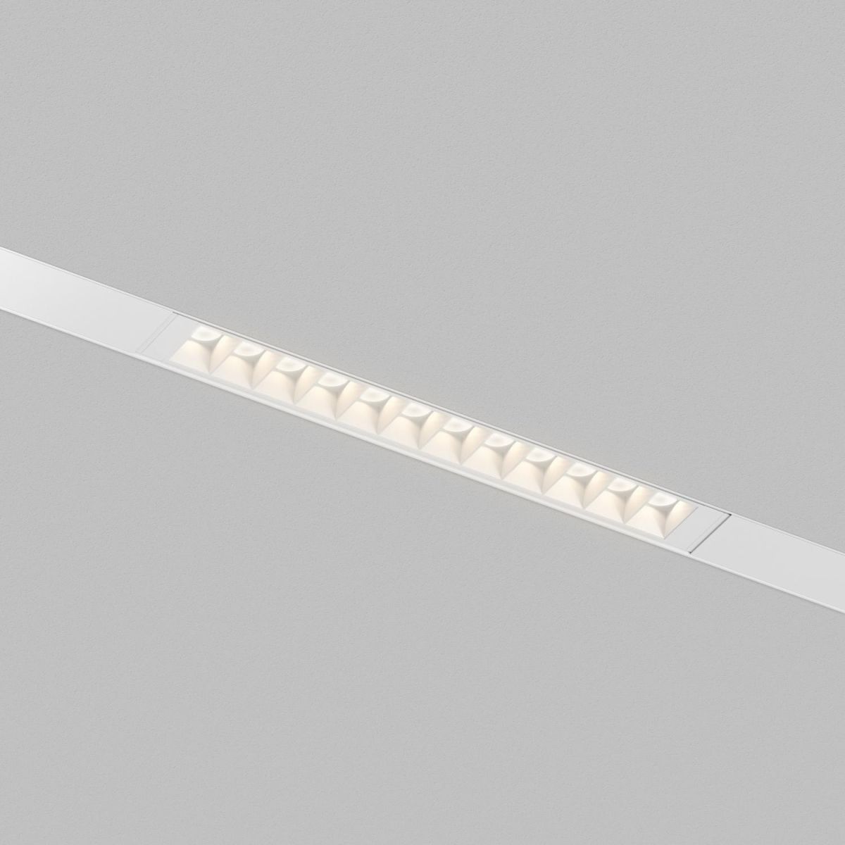 Трековый однофазный светильник Denkirs Simple Grill DK8101-WH