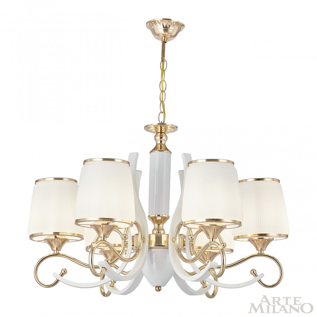 Подвесная люстра Arte Milano Florentia-3857 303857/6 Wh/Gd