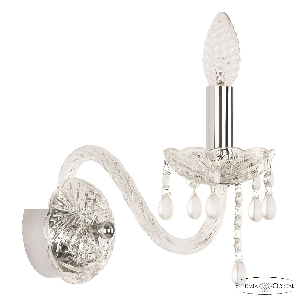 Бра Bohemia Ivele Crystal 112B/1/165 Ni V0300 Бра Bohemia Ivele Crystal 112B/1/165 Ni V0300