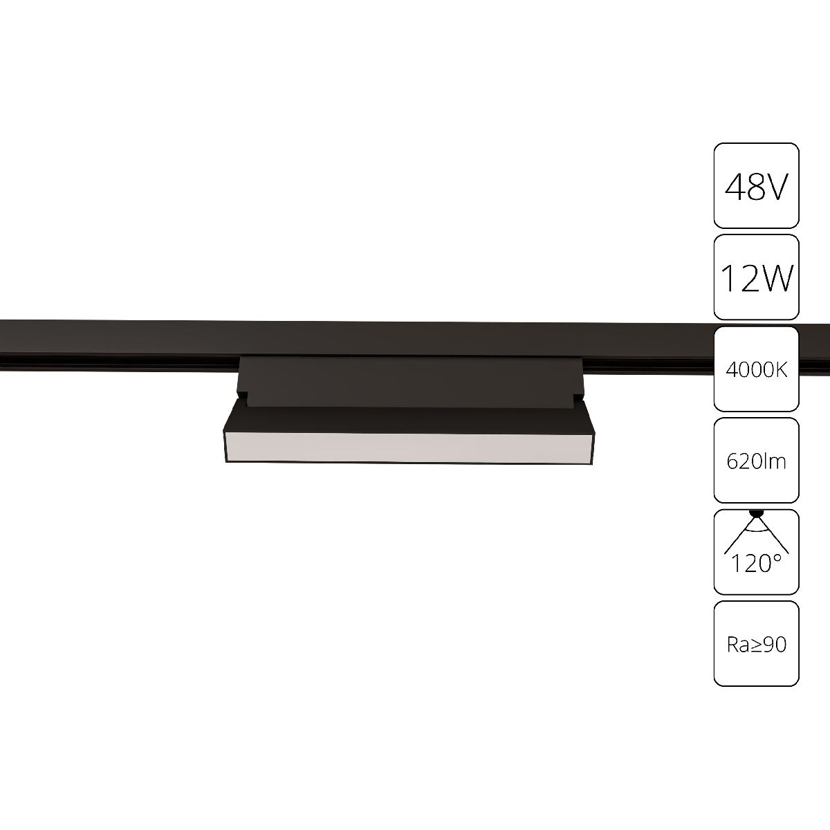 Трековый магнитный светильник Arte Lamp Linea A4669PL-1BK Трековый магнитный светильник Arte Lamp Linea A4669PL-1BK